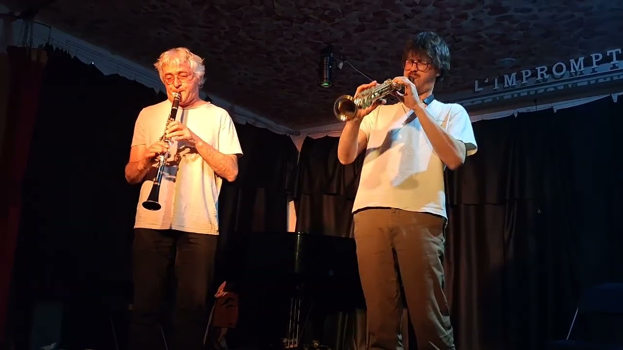 Straight Horns : duo Henri Peyrous (sax soprano), Olivier Thémines (clarinette), L'Impromptu