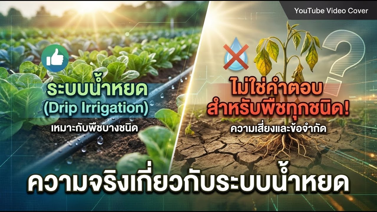 น้ำหยดไม่ได้เหมาะกับต้นไม้ทุกชนิด! วิธีเลือกระบบรดน้ำให้ถูกต้อง