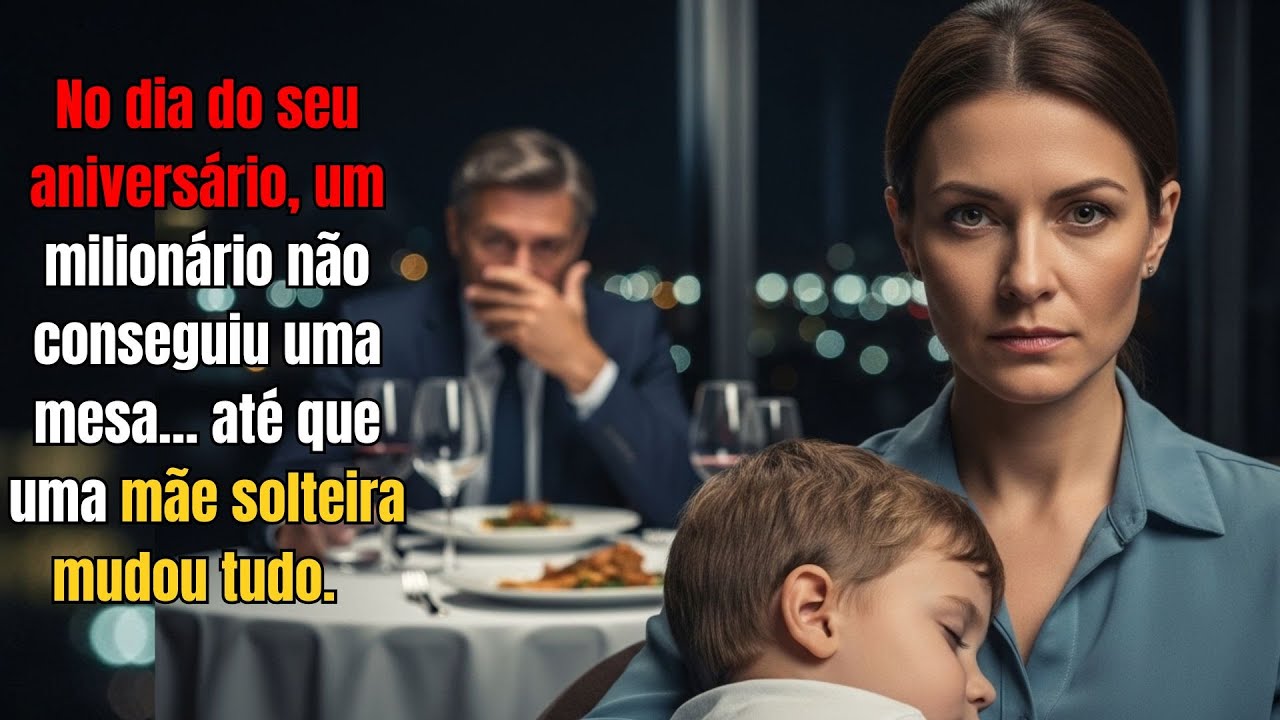 No seu aniversário, um milionário não conseguiu uma mesa… até que uma mãe solteira mudou tudo.