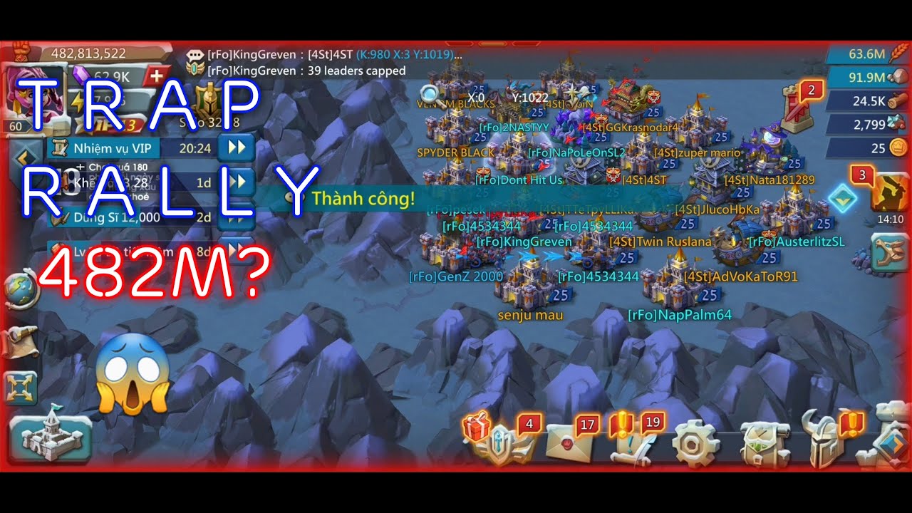 Trap Rally 482m F2P || Def Rally Đêm Khuya