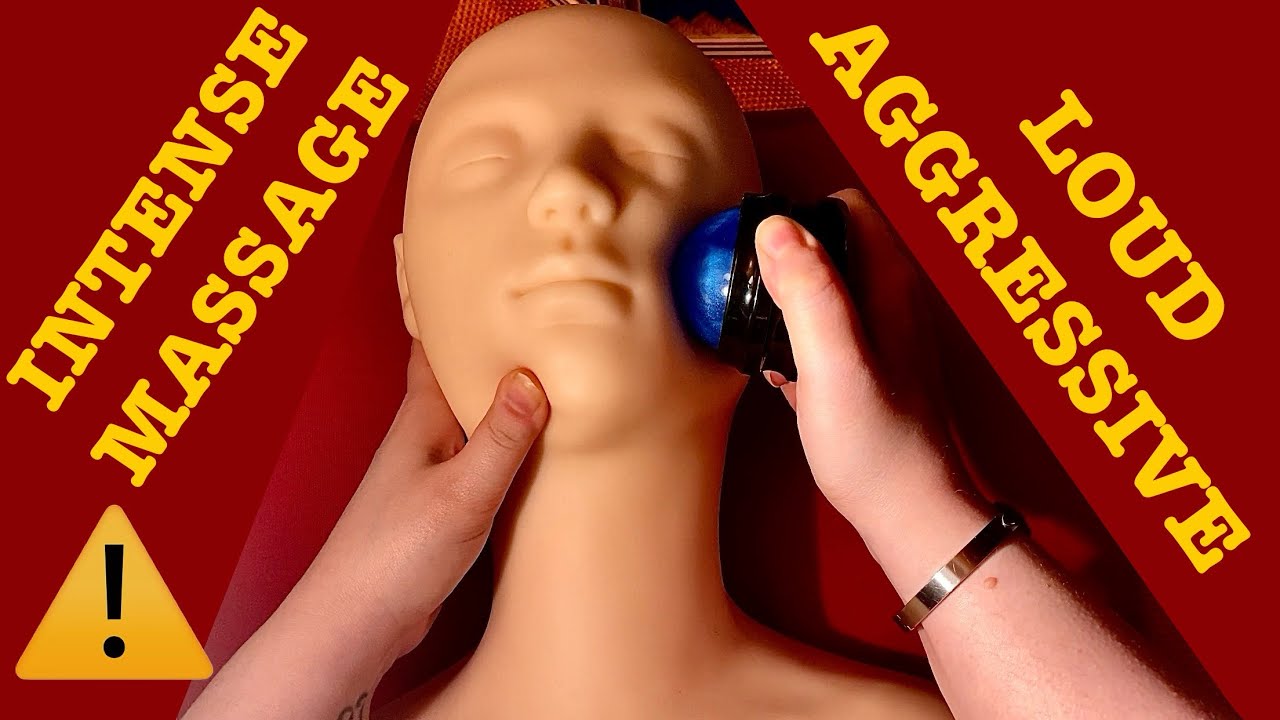 ASMR|⚠️AGGRESSIVE INTENSE MASSAGE ON MY SOFT MANNEQUIN WITH HANDS AND ROLLER BALL! LOUD! 💆🏻‍♀️