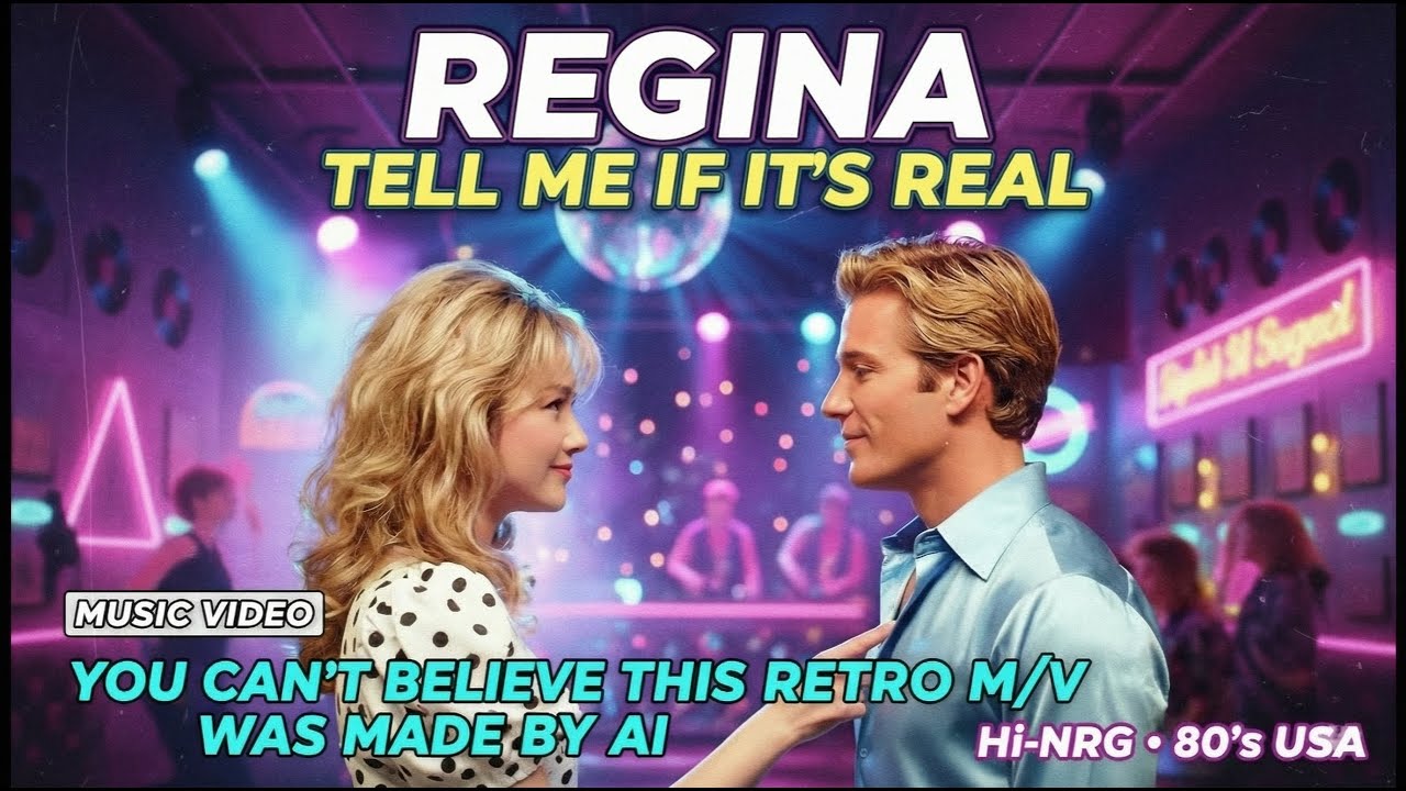 TELL ME IF IT'S REAL | 80s Hi-NRG Freestyle Anthem, Back to 1980s USA (Retro AI Music Video)