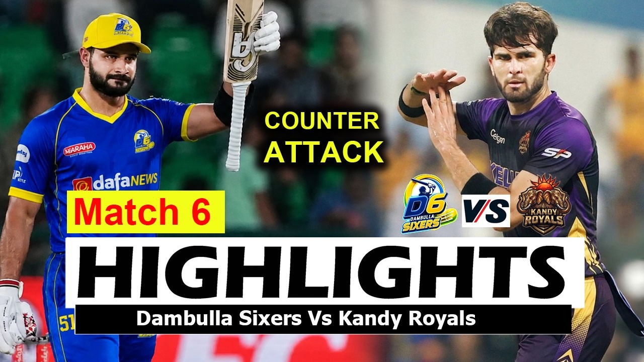 Dambulla Sixers Vs Kandy Royals Highlights LPL 2026 Match 6 | Lanka Premier League 2026