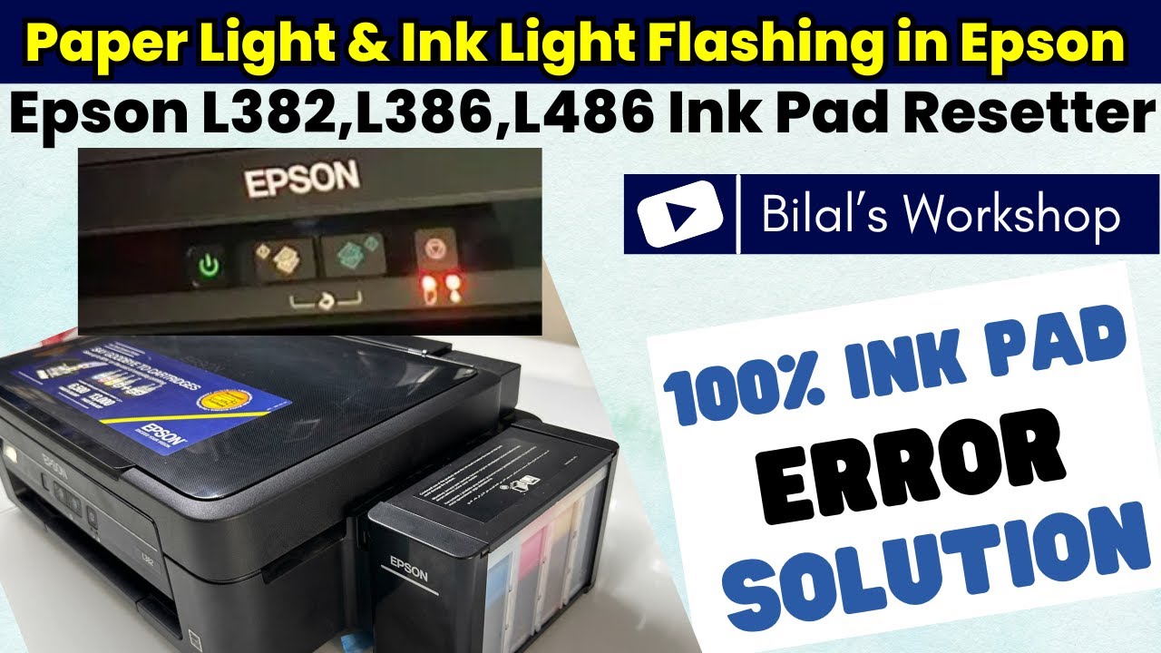 How to Reset Epson L386 Ink Pad Error | 100% Free Download Epson Adjustment Program