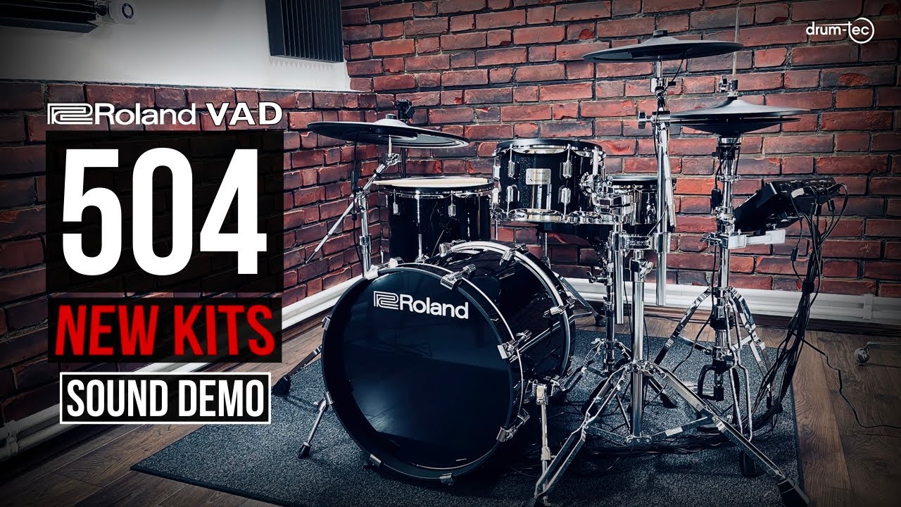 Roland VAD504 electronic drumkit: 13 NEW TD-27 V2 KITS SOUND DEMO