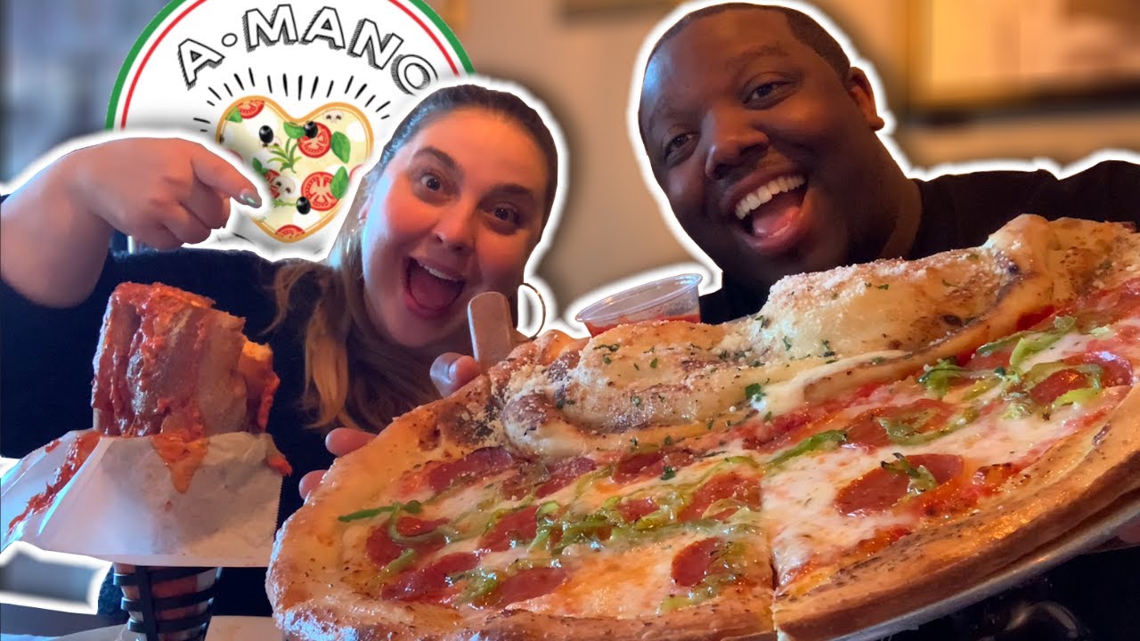 Amano Pizza & Italian Cuisine in Las Vegas! [Eating Our First FAT BABY]