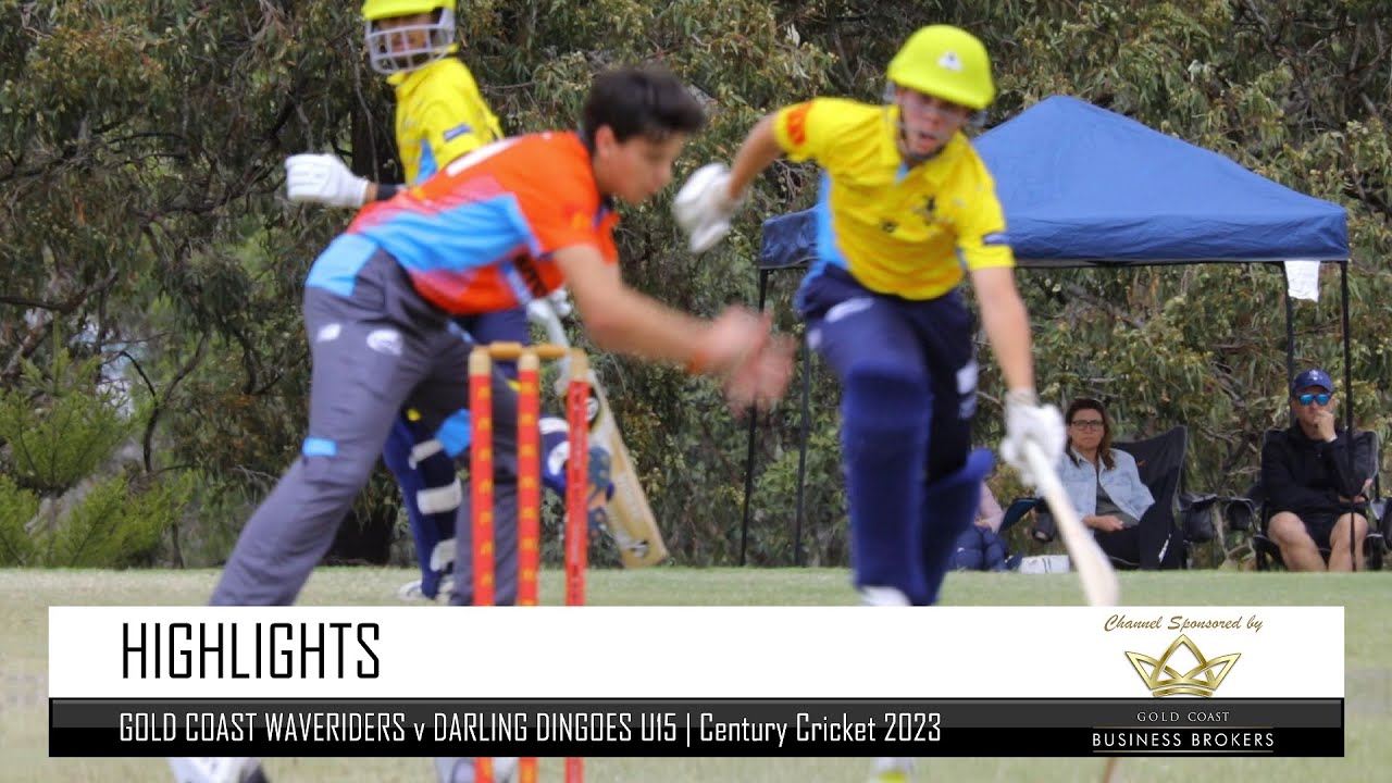 U15 T20 Cricket Competition Gold Coast Waveriders v Darling Dingoes  | Century Cricket 2023