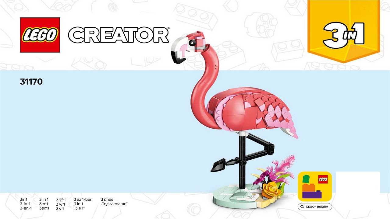 👑 LEGO instructions 👑 Creator 👑 31170 👑 Wild Animals - Pink Flamingo 👑 (Book 1) 👑