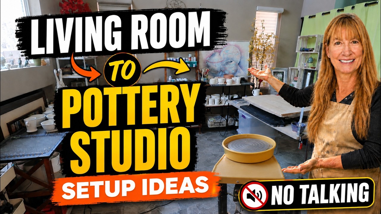 Turning my Living Room into a Pottery Studio – No Talking