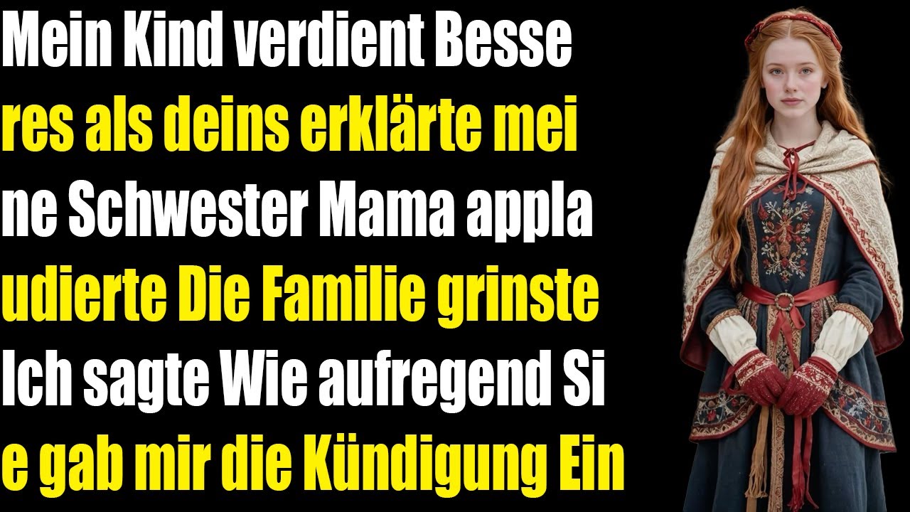 Meine Schwester sagte an Thanksgiving Deine Kinder müssen gehen  mein Baby braucht Platz...