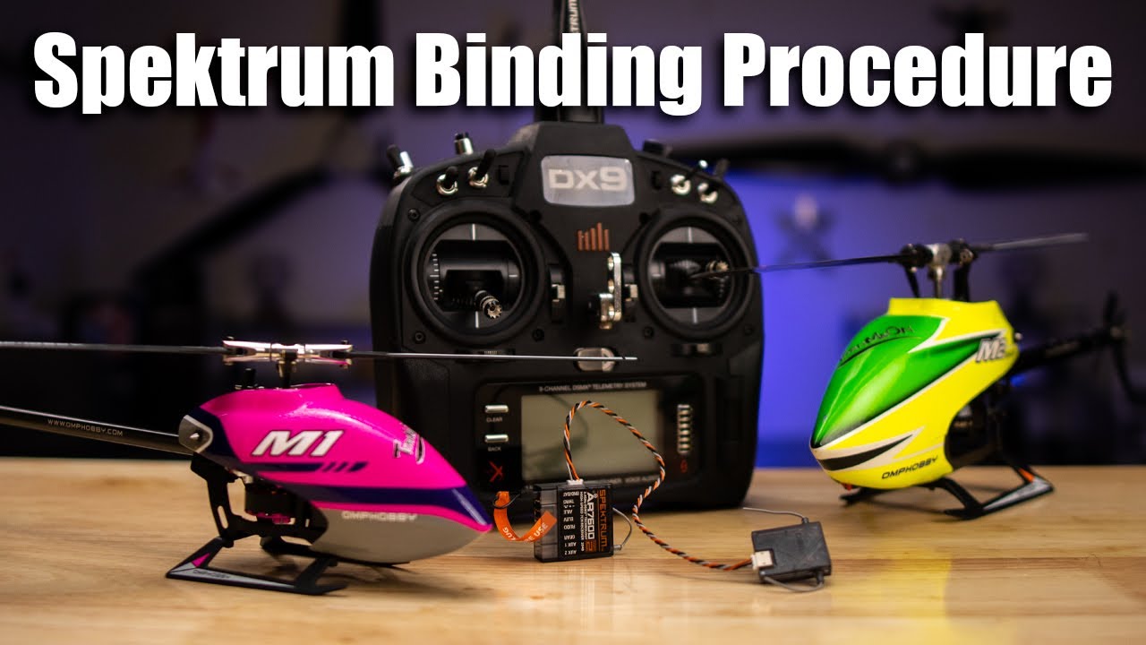 Binding the OMPHobby M1 and M2 to a Spektrum Satellite Receiver