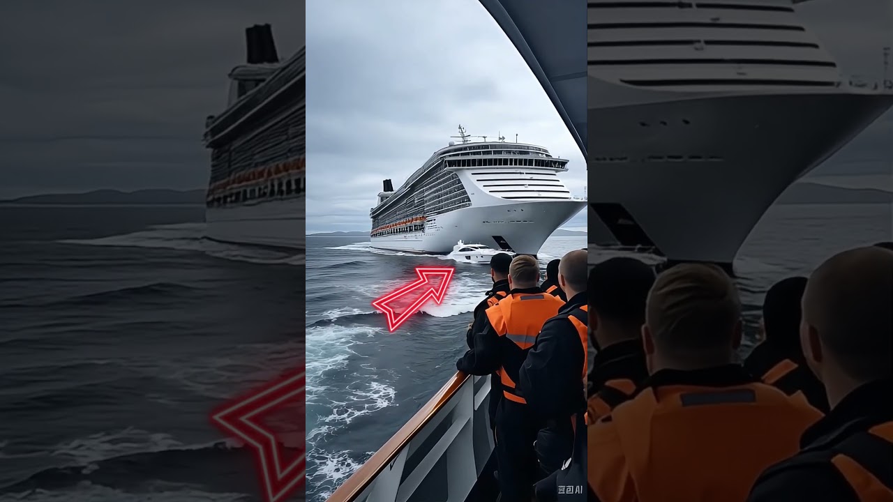 "Cruise Ship Collides with Yacht, Crew Witnesses Thrilling Moment" 