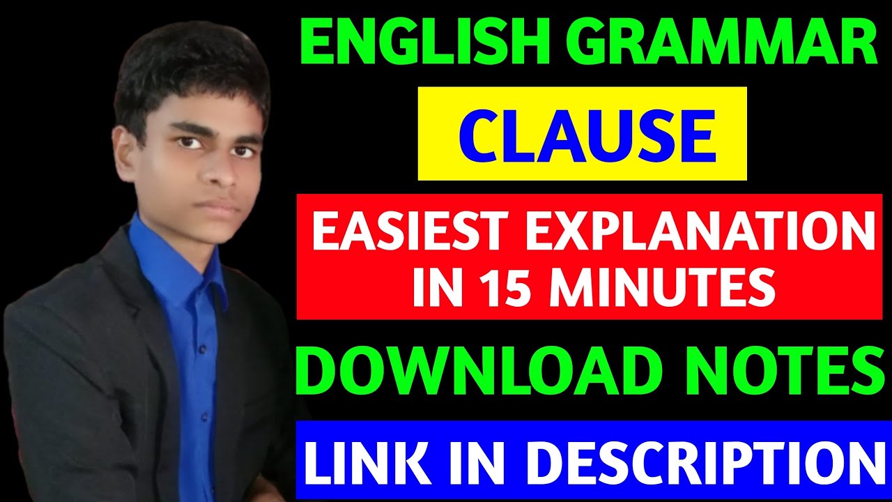 Clause | English Grammar | Most easiest explanation with simple tricks |  Download pdf of notes |