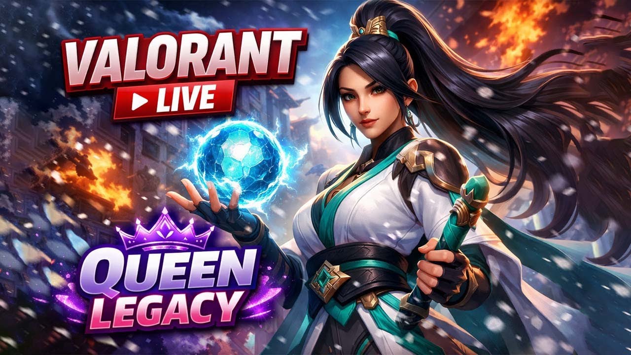 No Aim, Only Queen Energy 👑| QUEEN LEGACY | VALORANT | LIVE 🔴