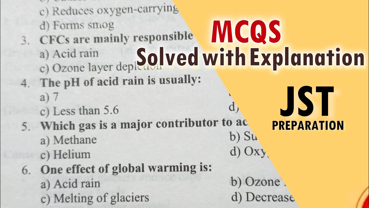 JST Preparation Practice MCQS | Science Preparation | General Science with explanation. 