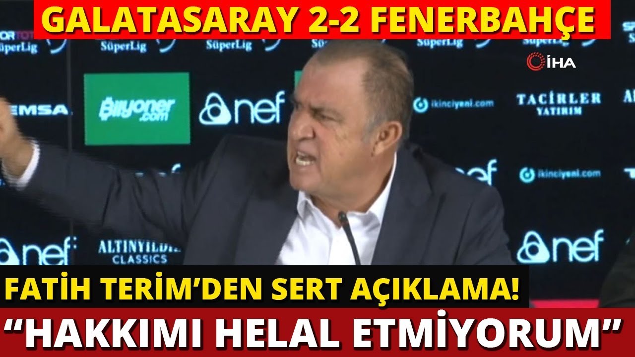 Fatih Terim | Maç Sonrası Basın Toplantısı | Galatasaray 2-2 Fenerbahçe | 2 Kasım 2018