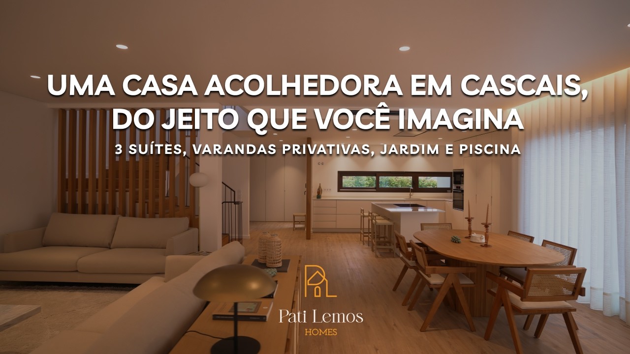 Exclusiva casa T3 com piscina aquecida e jardim em Murches, Cascais l VOU MUDAR PARA PORTUGAL
