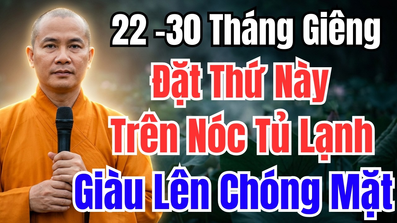 22 -30 THÁNG GIÊNG : ĐẶT 3 VẬT NÀY, TRÊN NÓC TỦ LẠNH, GIÀU CỰC NHANH, BÍ MẬT HIẾM AI BIẾT