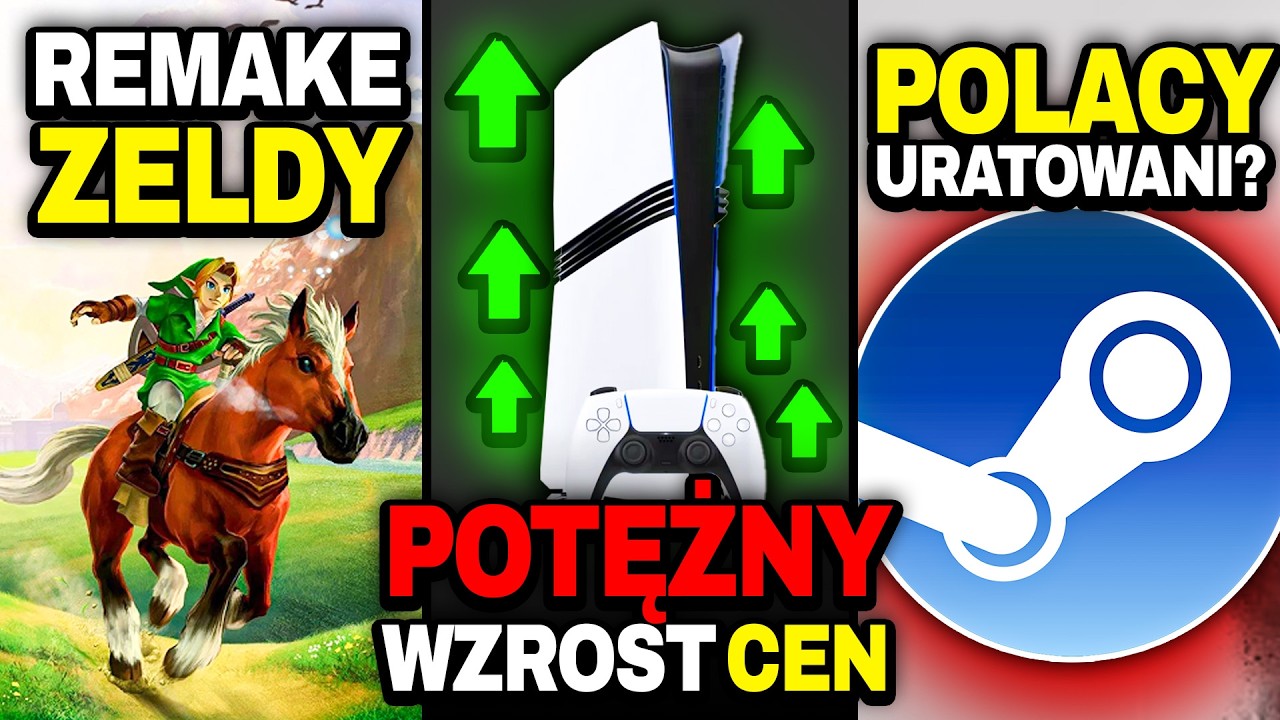 TO JUŻ OFICJALNE! PS5 Potężnie Drożeje &mdash; Rewolucja Steama Dla Polak&oacute;w &mdash; Powstaje REMAKE Zeldy
