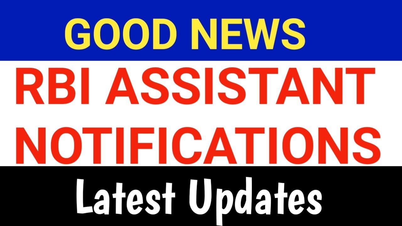Rbi assistant notifications 2021