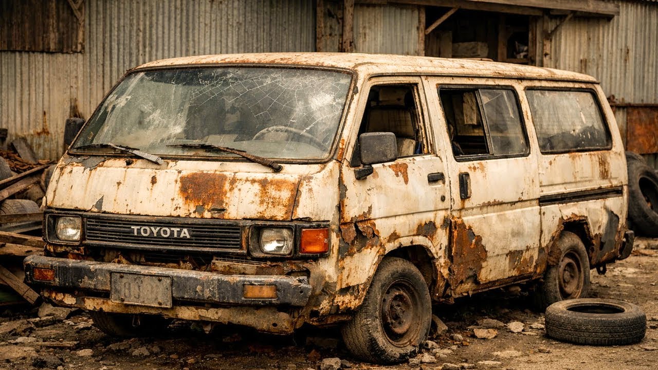 “Restoring an Abandoned Toyota Hiace 3rd Generation  From Rust to Revival”