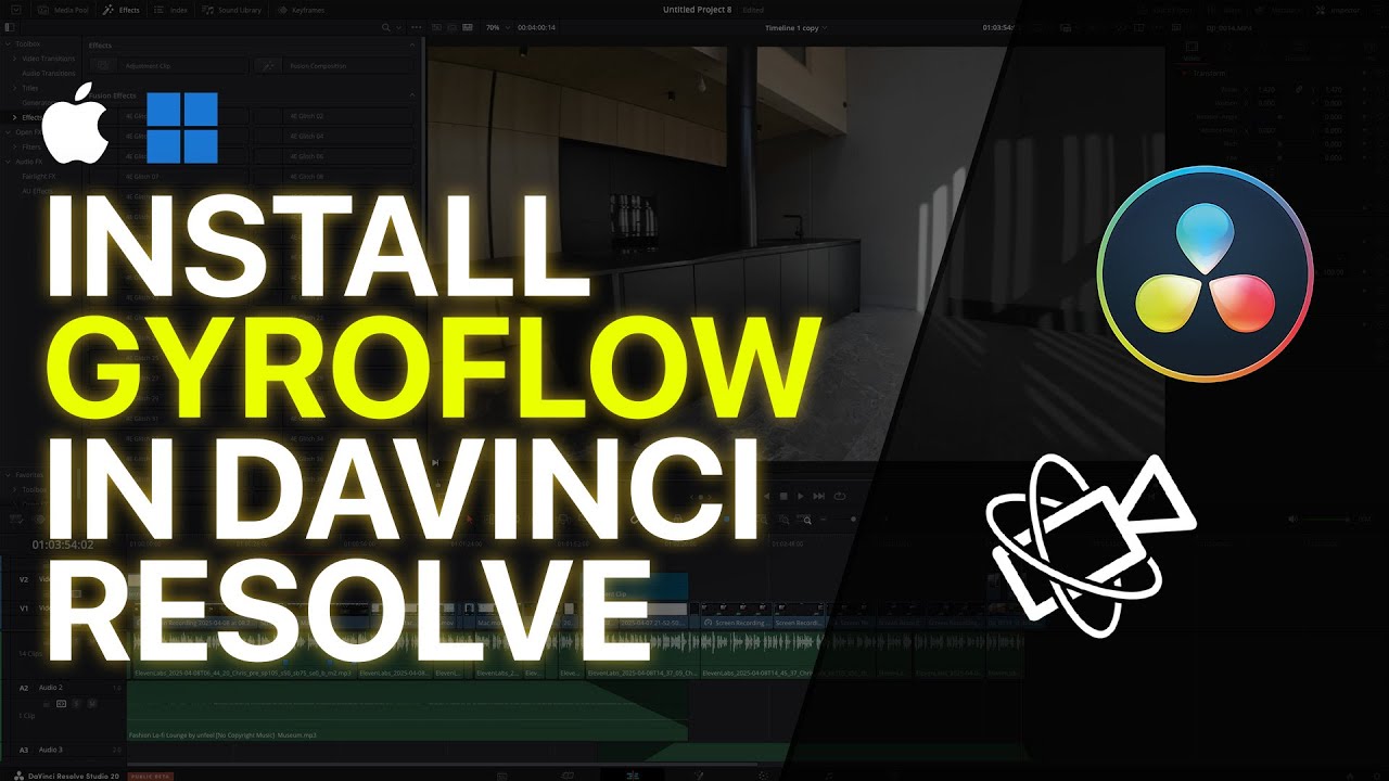 How to Install the Gyroflow Plugin in DaVinci Resolve 20 – Mac & Windows