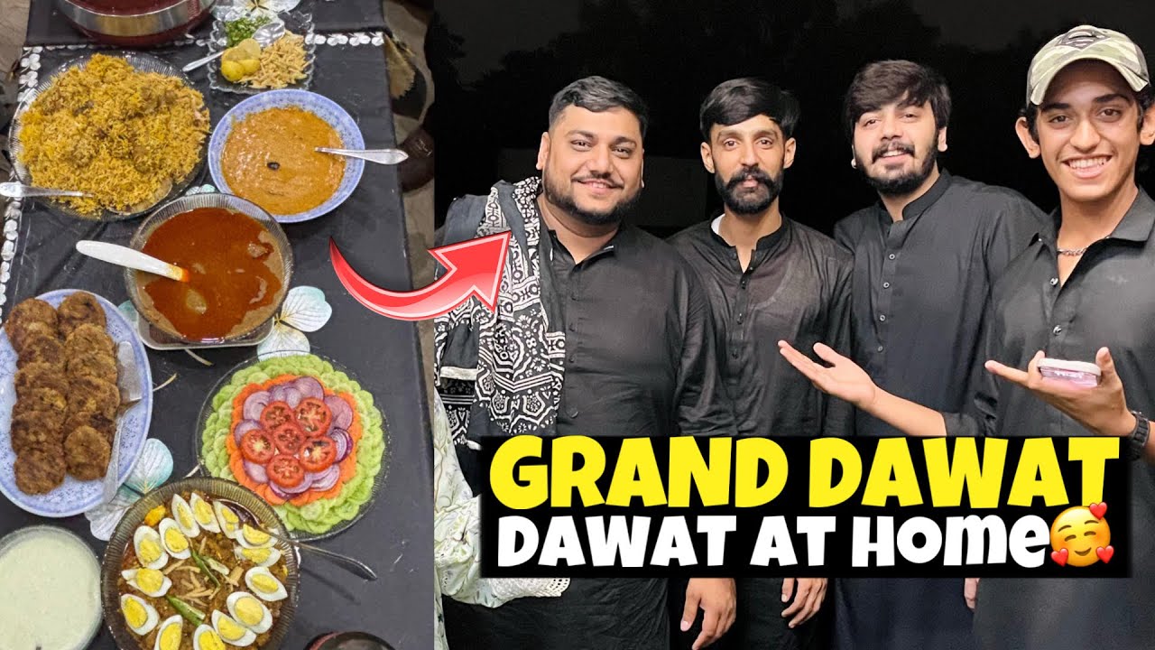 Grand Dawat At Home 😍 || Mama Or Sahar Ko Surprise Da Diya 😁 || Abbas Pagal Ho Gaya 😂