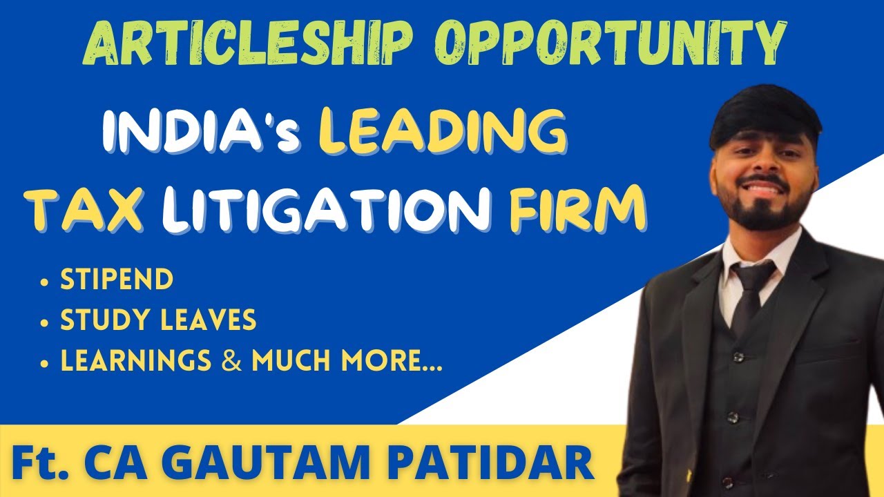 CA ARTICLESHIP OPPORTUNITY | TAX LITIGATION | Vaish & Associates | CA SHUBHAM KESWANI