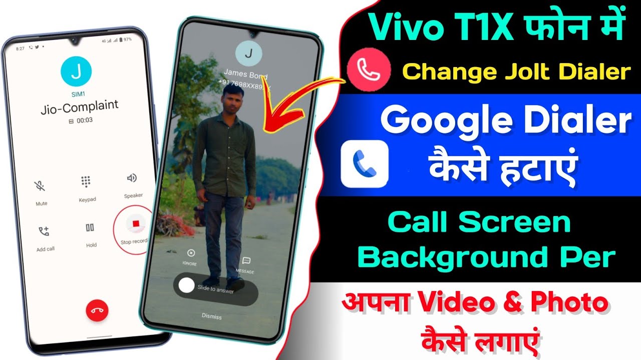 Vivo T1X Change New Dialer Kaise Kare | Call Background Per Video & Photo Kaise Lagaye On Vivo T1X