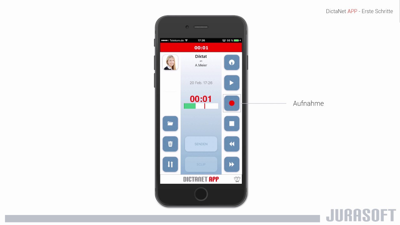 DictaNet App - Erste Schritte
