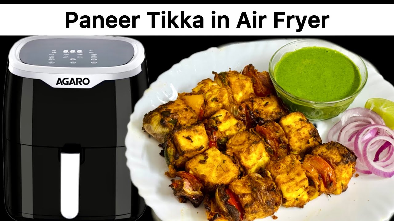 Paneer Tikka In Air Fryer | Restaurant Style Paneer Tikka | पनीर टिक्का 
