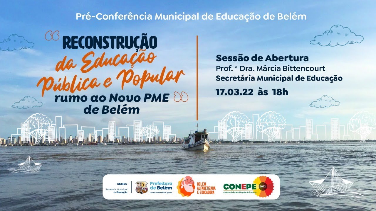 Live de Abertura da Pré-Conferência Municipal de Educação de Belém