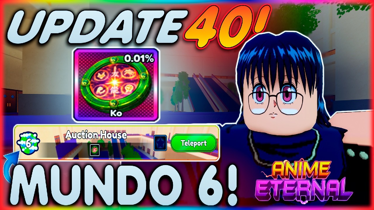 UPDATE 40 DO ANIME ETERNAL! NOVO MUNDO 6 + NEN + RANK UP!