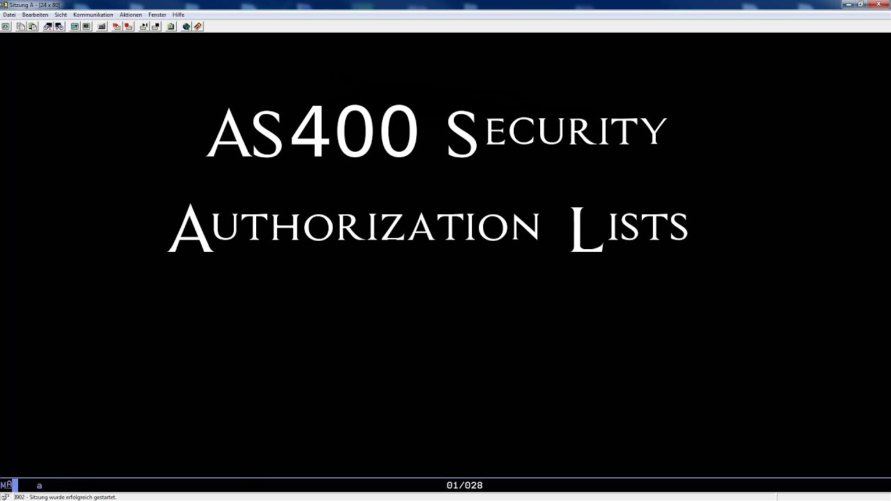 AS400 Security - Authorization Lists