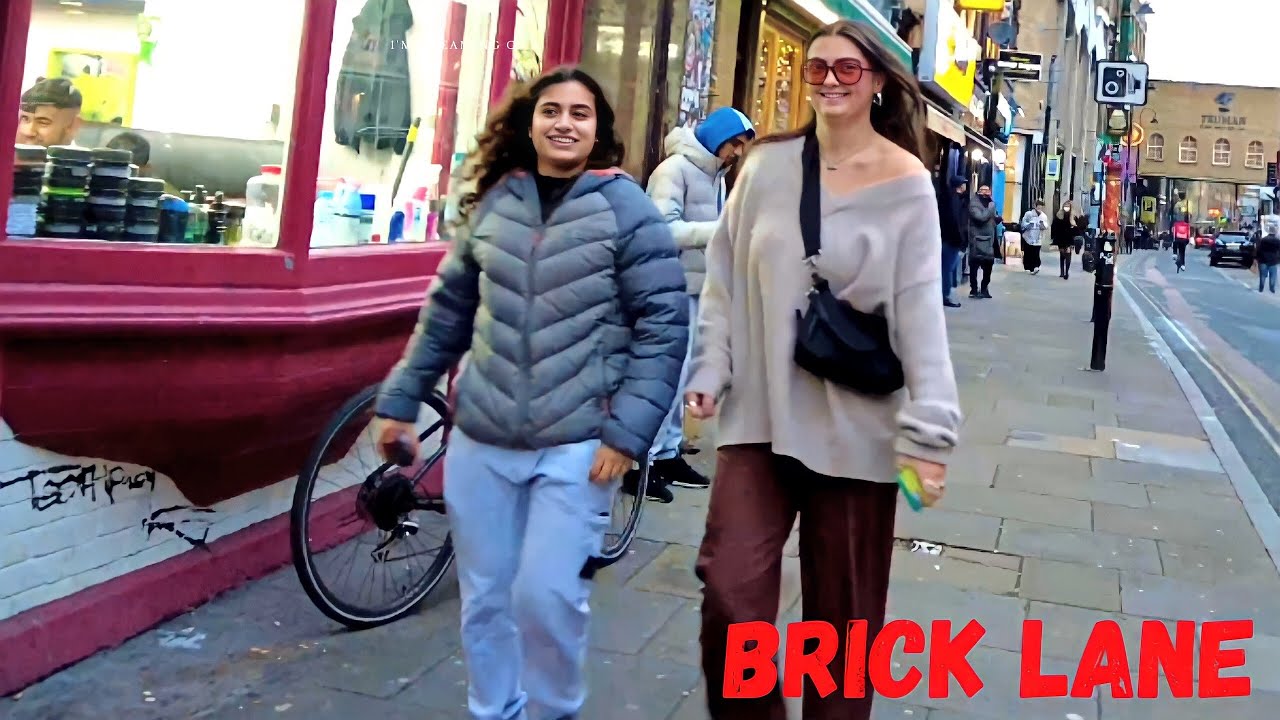 Brick Lane [4K HDR] Famous for Bangladeshi Restaurant | London Walk Indian Street Food East London