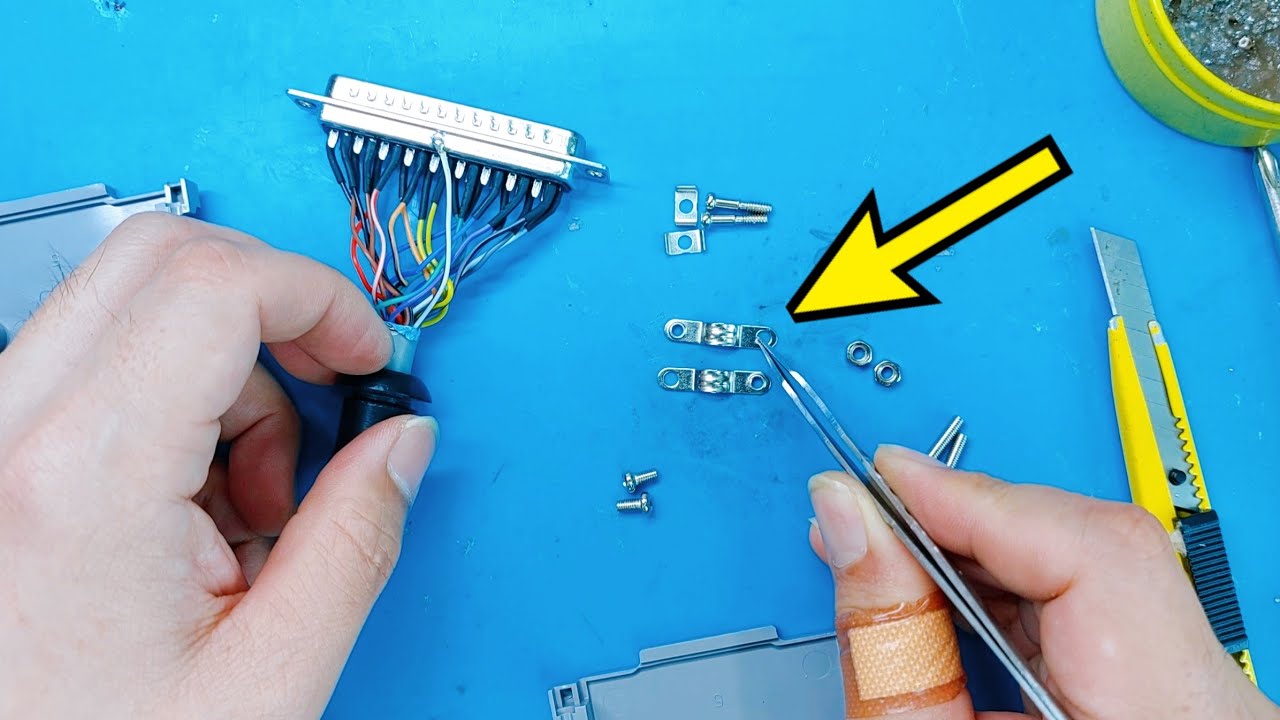 166.D-sub37핀 컨넥터 납땜 및 조립하ㅣD-sub 37 pin connector soldering and assembly.