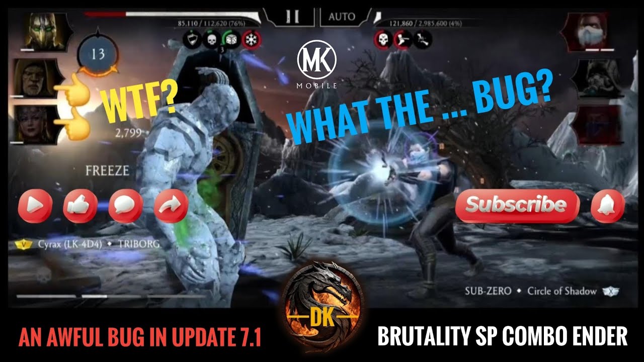 An Awful Bug in Update 7.1 🎮 Mortal Kombat Mobile▫️MK Mobile▫️MKM #mortalkombatmobile #mkmobile #mkm