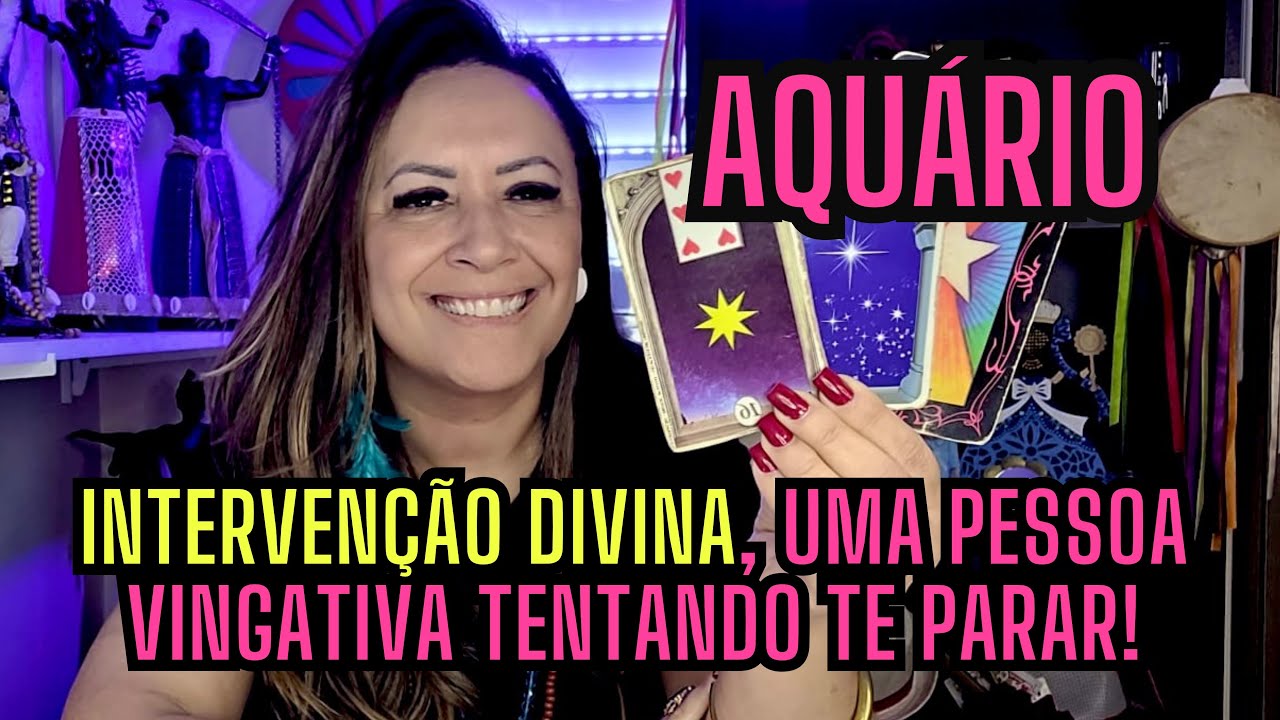 AQUÁRIO ♒️ INTERVENÇÃO DIVINA! UMA PESSOA VINGATIVA TENTANDO TE PARAR!