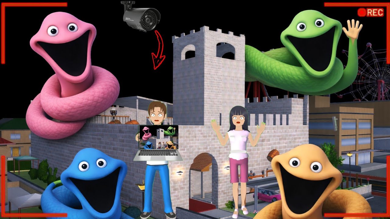 Yuta Mio Membuat Benteng Raksasa LAWAN ANOMALI CACING ALASKA 😱 - SAKURA SCHOOL SIMULATOR 