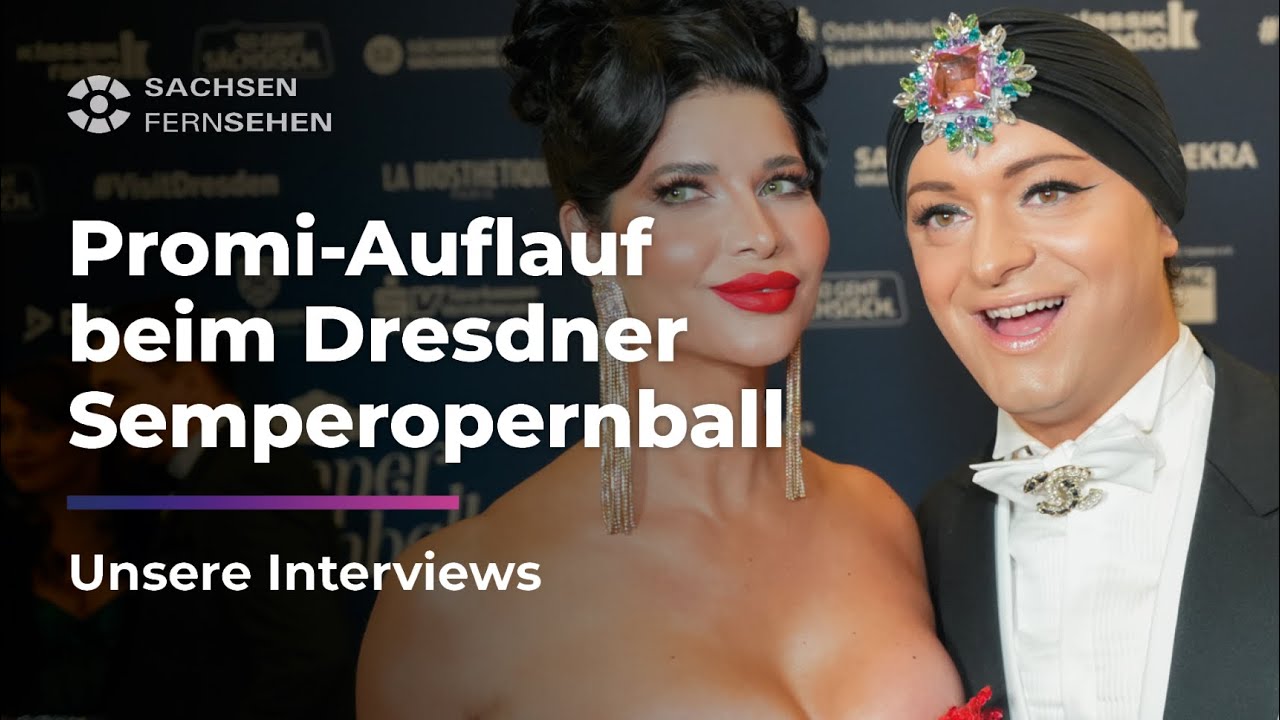 Diese STARS schlenderten über den roten Teppich beim Dresdner SemperOpernball! I Sachsen Fernsehen