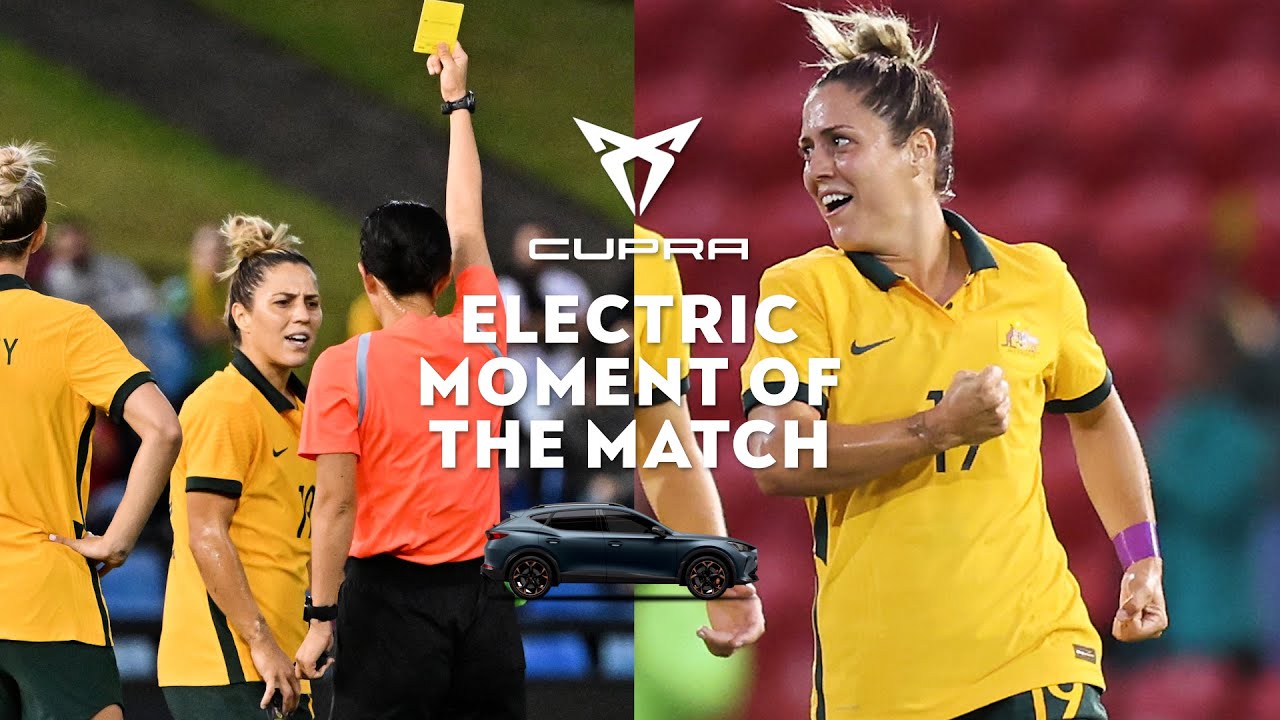 Katrina Gorry responds to yellow card with a screamer | CUPRA Electric Moment of the Match