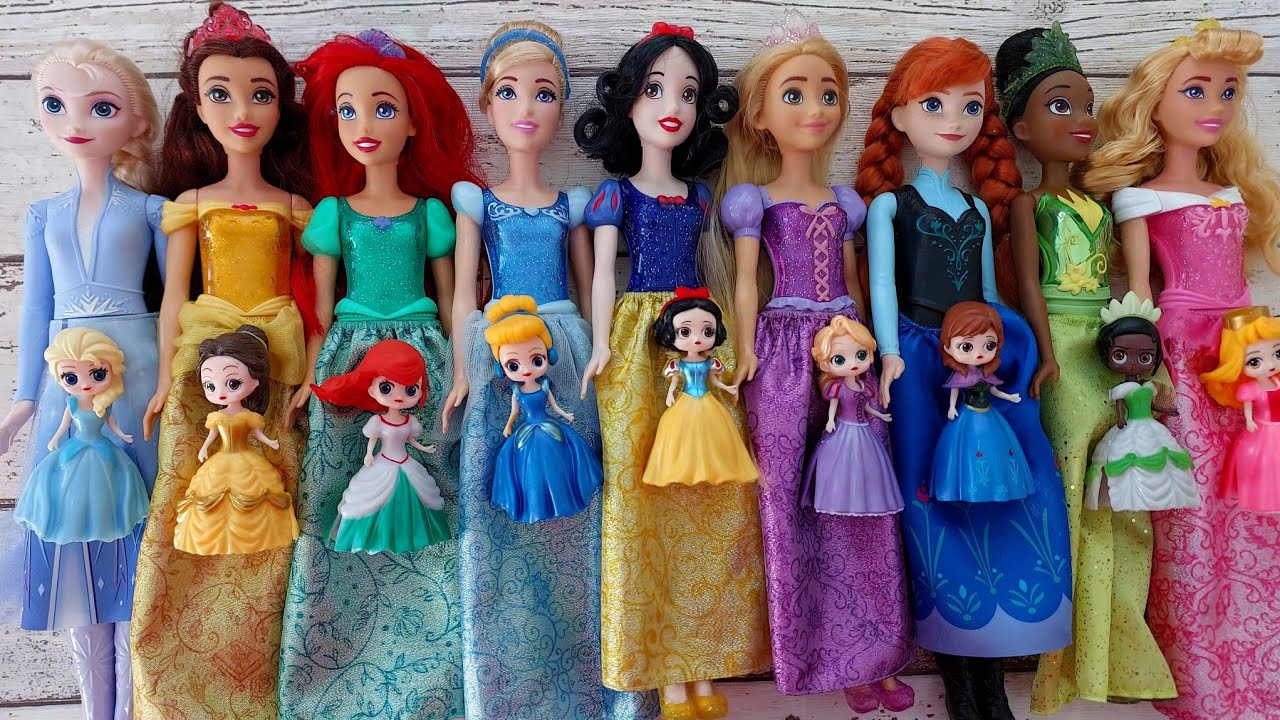 ASMR 5 MYSTERY SURPRISES Disney Princess Mattel Miniature Dolls Satisfying Unboxing NO Talking Video