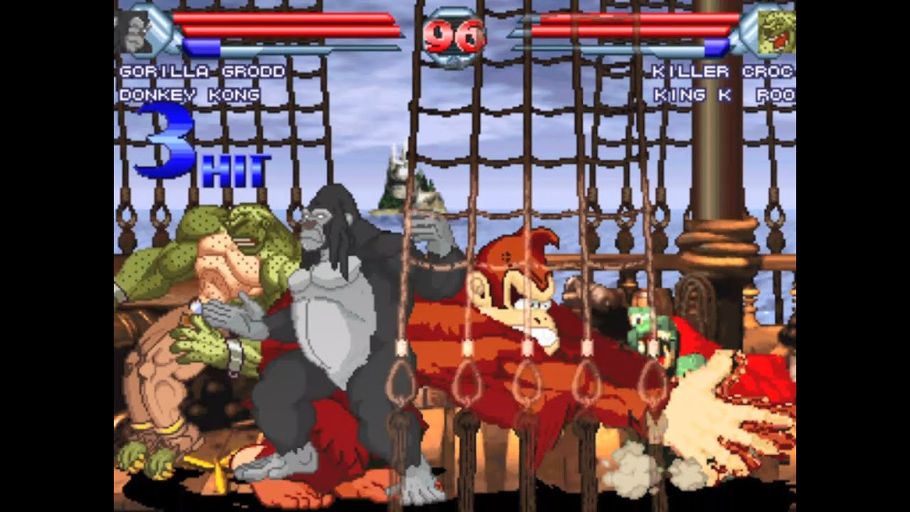Gorilla vs Crocodile