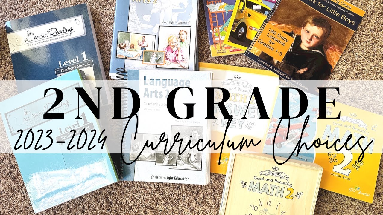 2nd Grade Curriculum Choices for 2022-2023 School Year