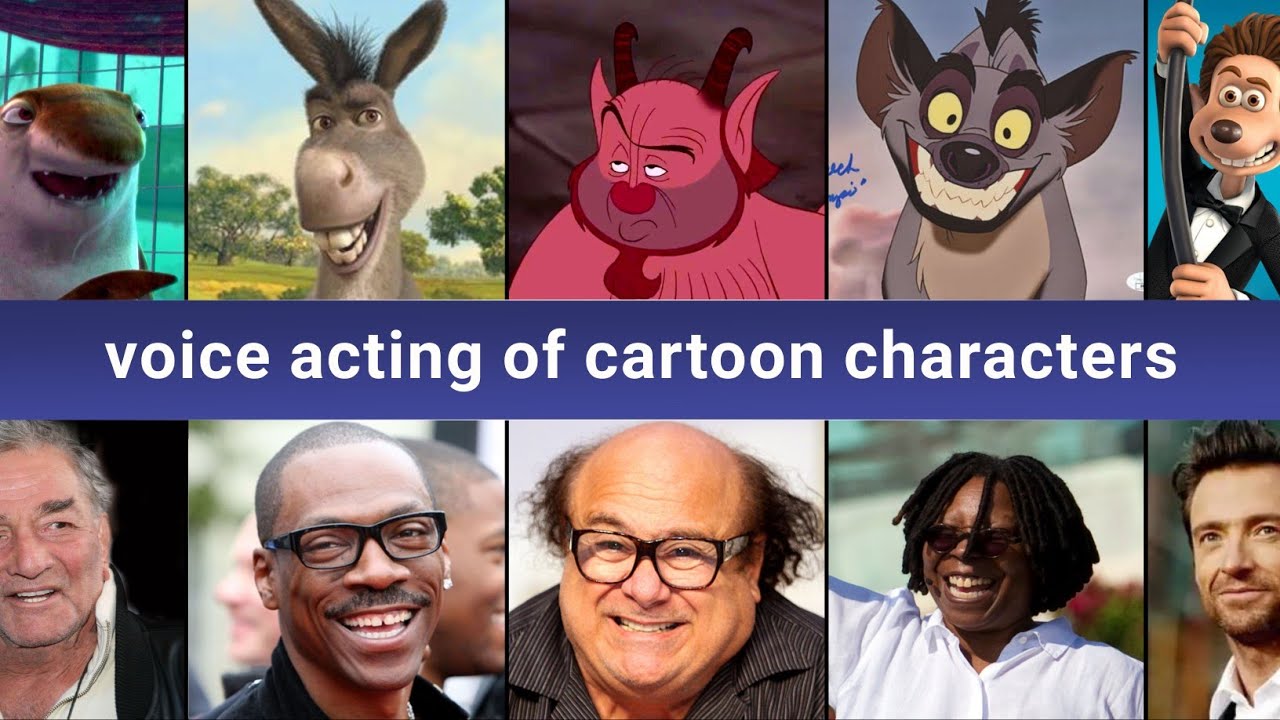 Comparison: Celebrities who voiced cartoon characters