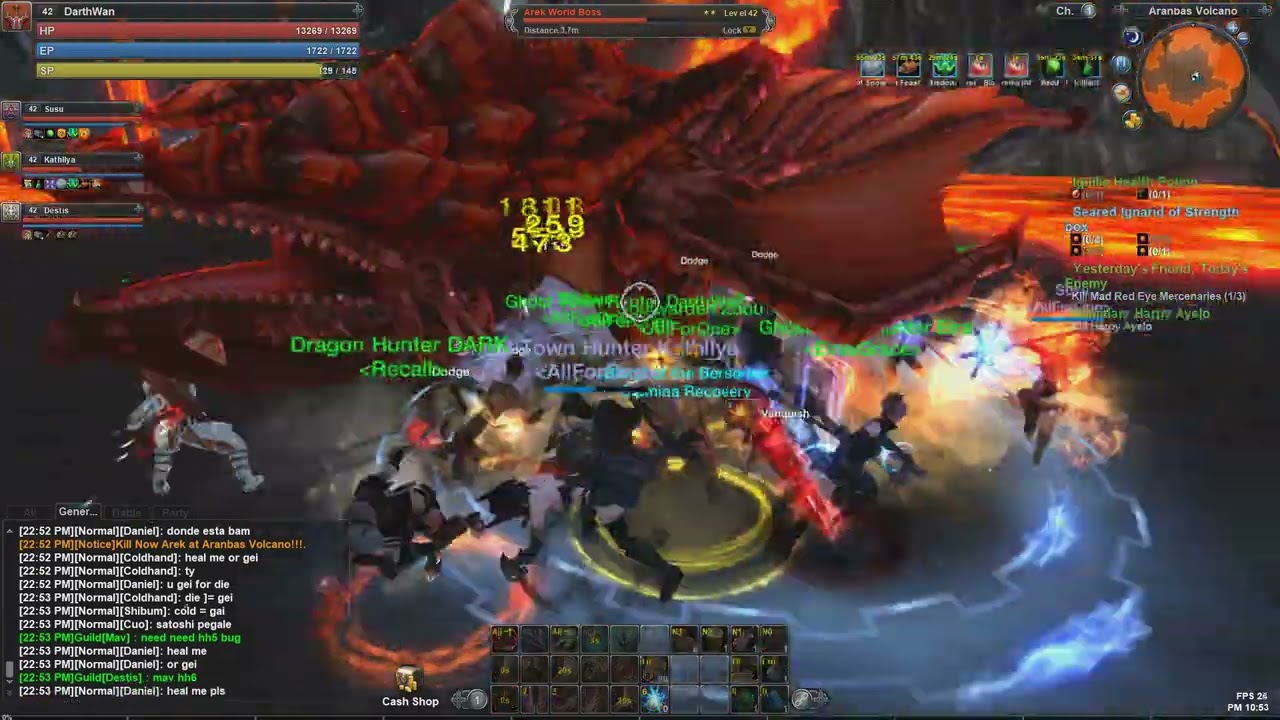RaiderZ Global: Aranbas Volcano - World Boss Arek
