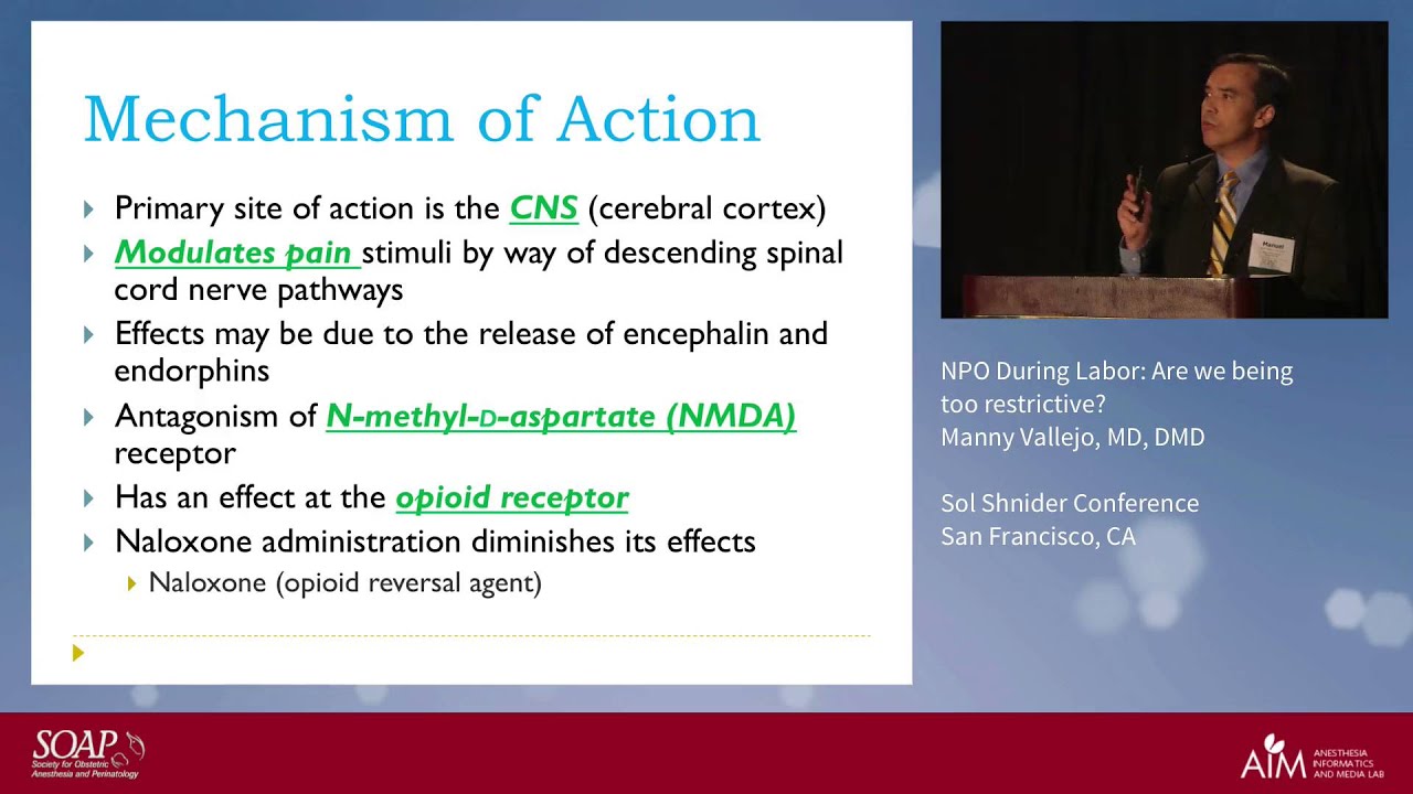 Nitrous Oxide for Labor Analgesia - Manuel Vallejo, Jr., MD