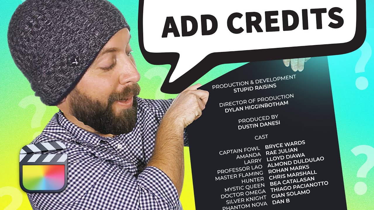 How To Add Credits In Final Cut Pro