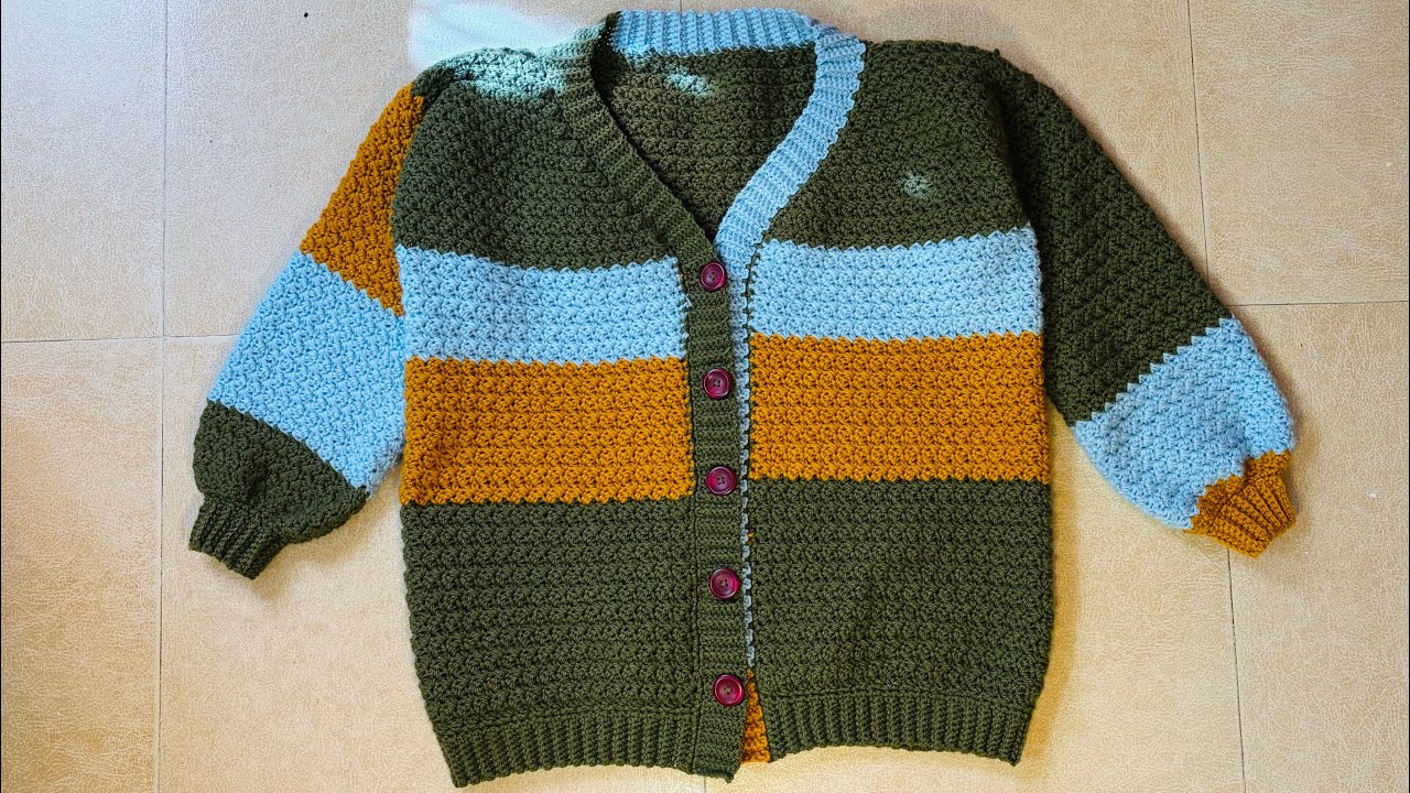 Suzette stitch cardigan for women (chest 40)