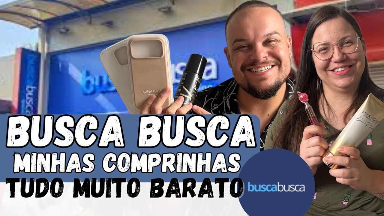 ABRINDO TODAS AS SACOLAS COM VOCÊS | COMPRINHA NO BUSCA BUSCA COM A MINHA IRMÃ - CAIXA MISTERIOSA